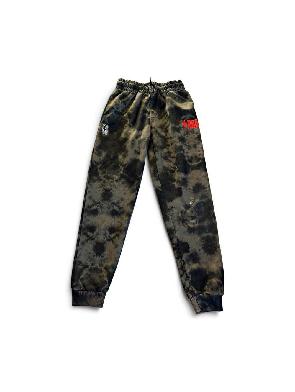 NBA Teens Tie-Dye Jogger Pants Black/Gray M Regular Tapered Drawstring